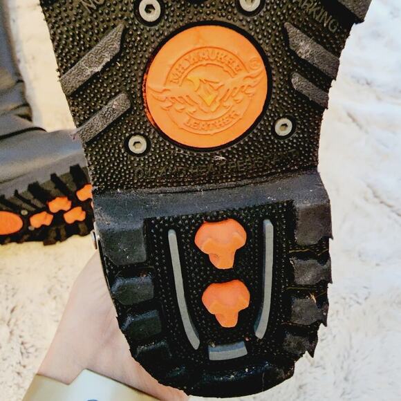 MILWAUKEE LEATHERBLACK LACE UP MOTORCYCLE BOOTS SIZE 6.5 - Picture 10 of 13